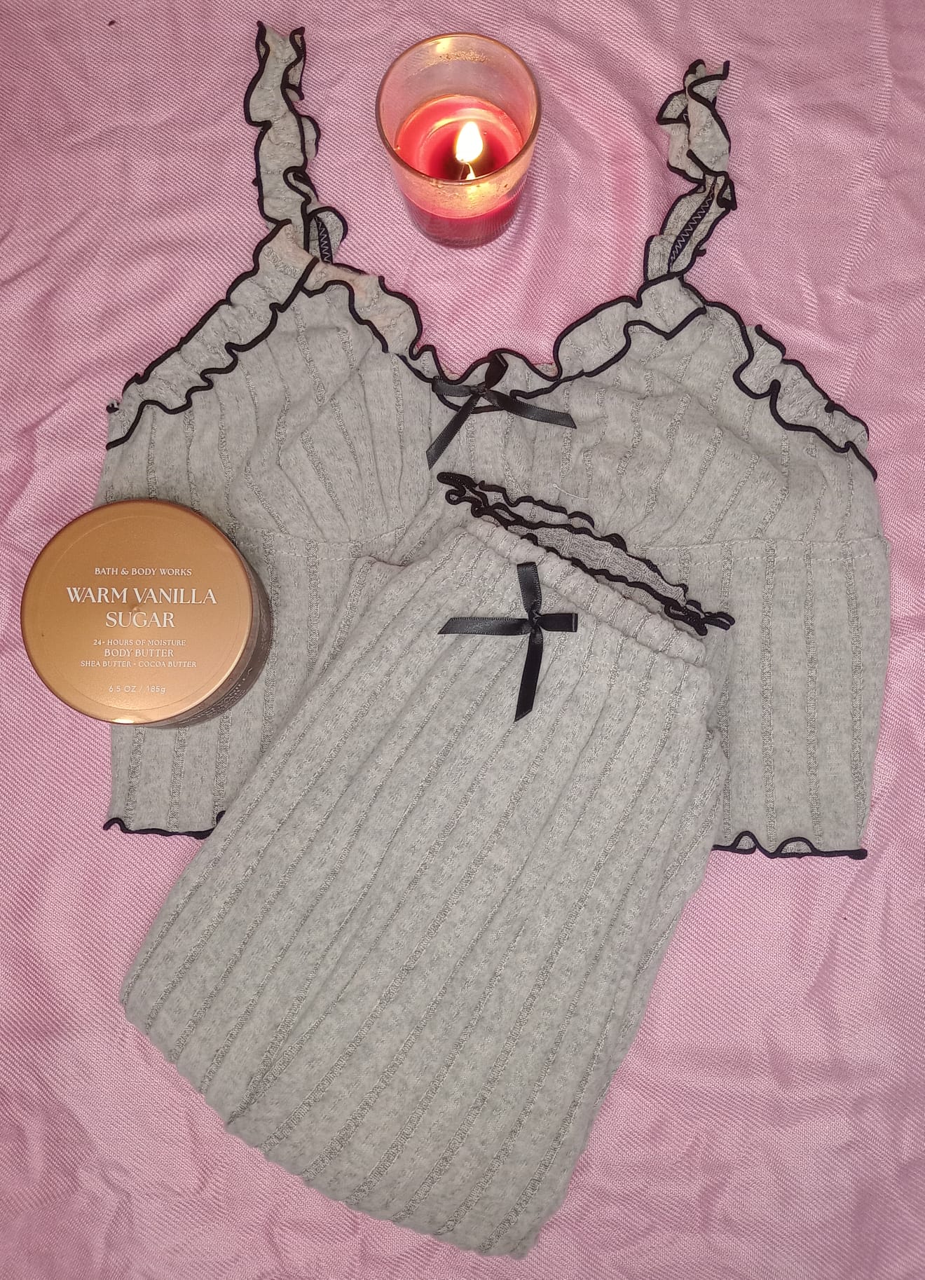 Ribbed Cami & Long Pants Set