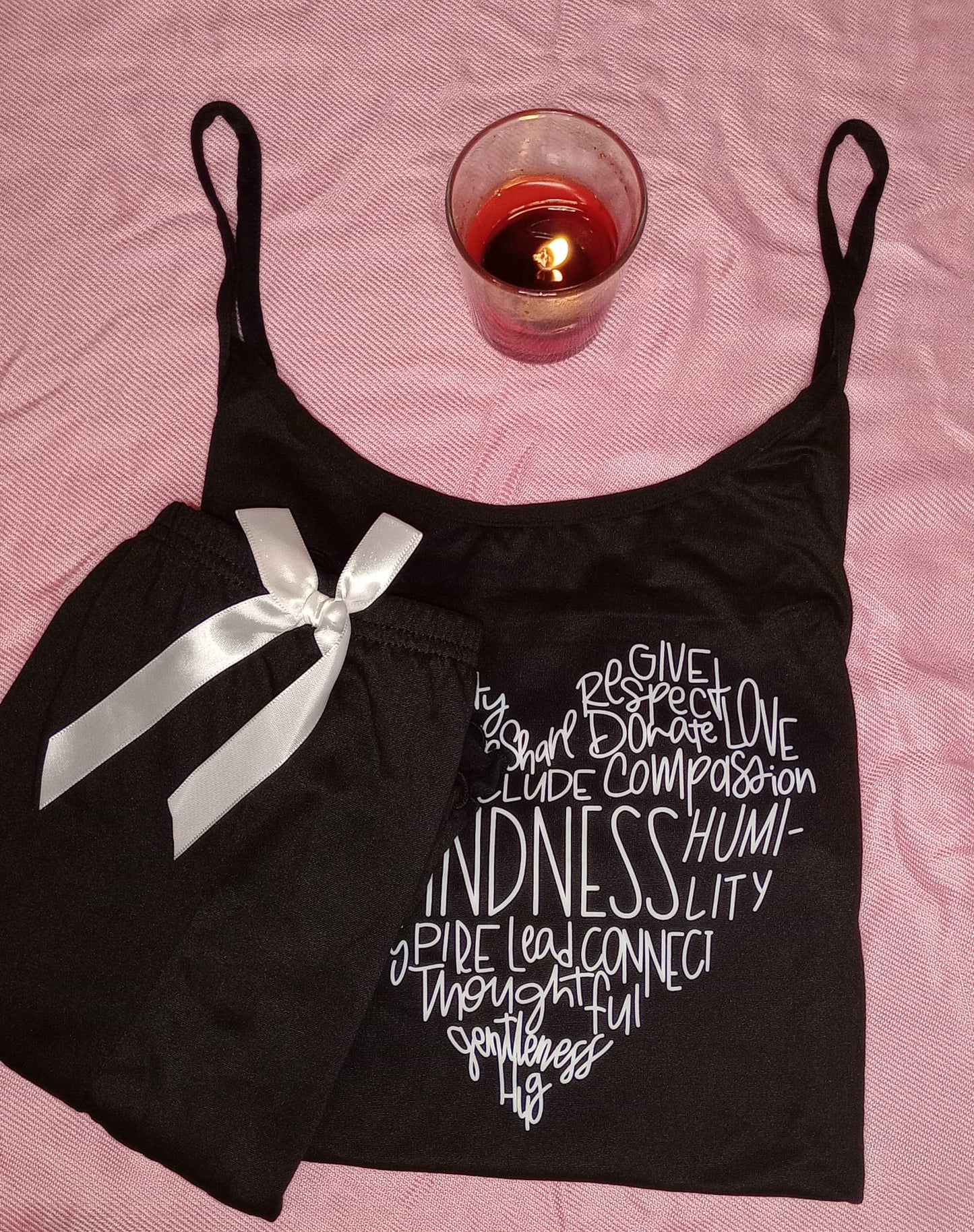 Spaghetti Strap Tee & Shorts Set