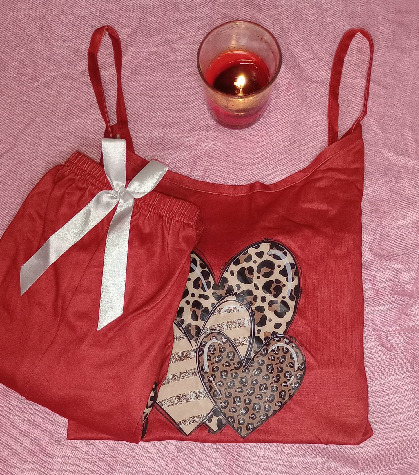 Spaghetti Strap Tee & Shorts Set