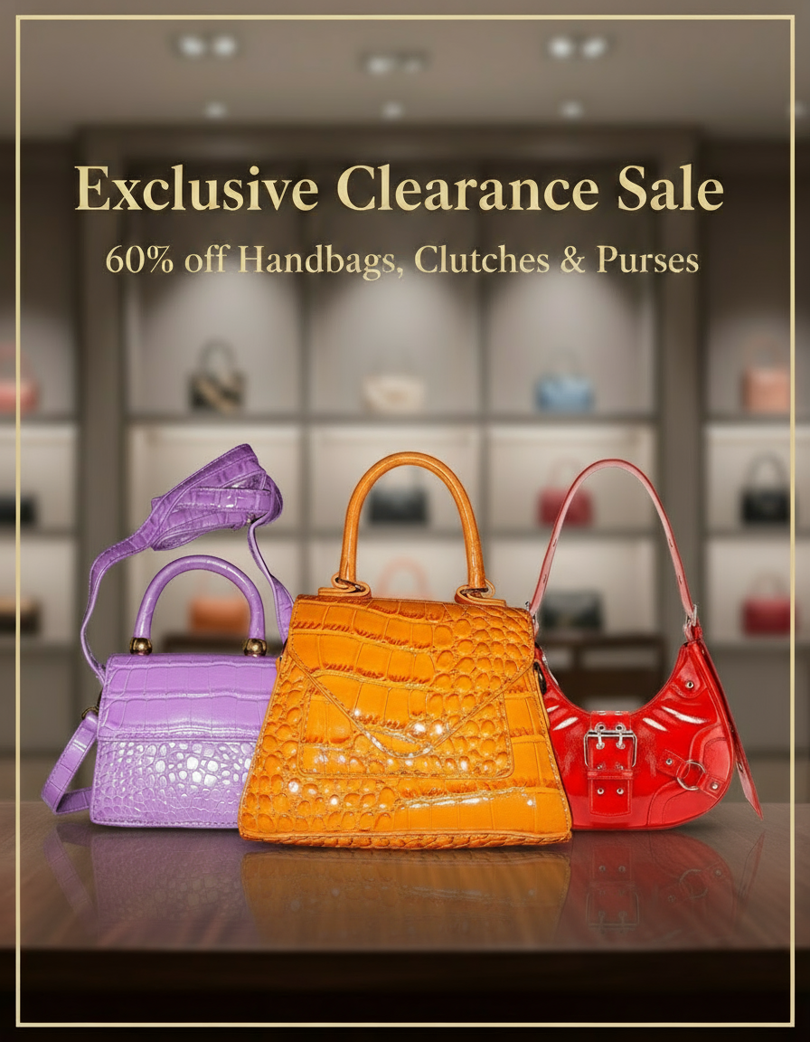 Compact Handbag Sale Banner