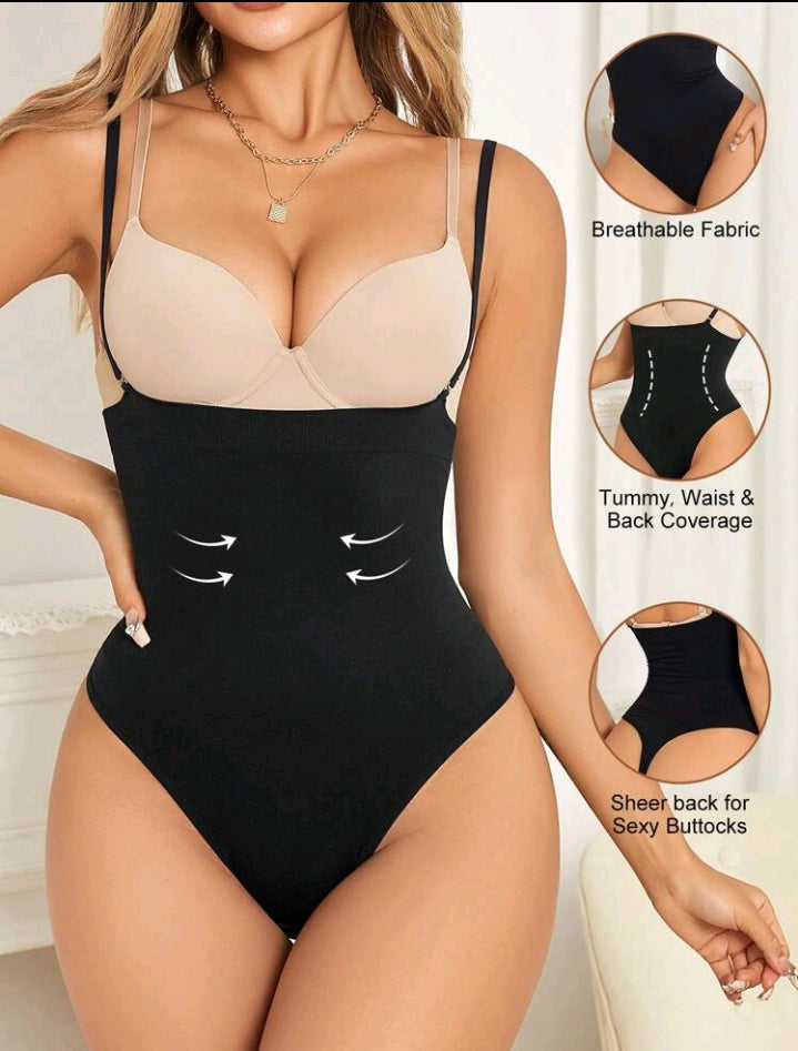 Open Bust Thonged Body Shaper