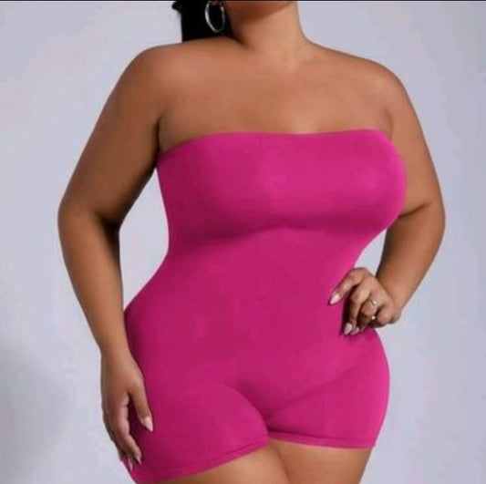 Romper in Hot Pink