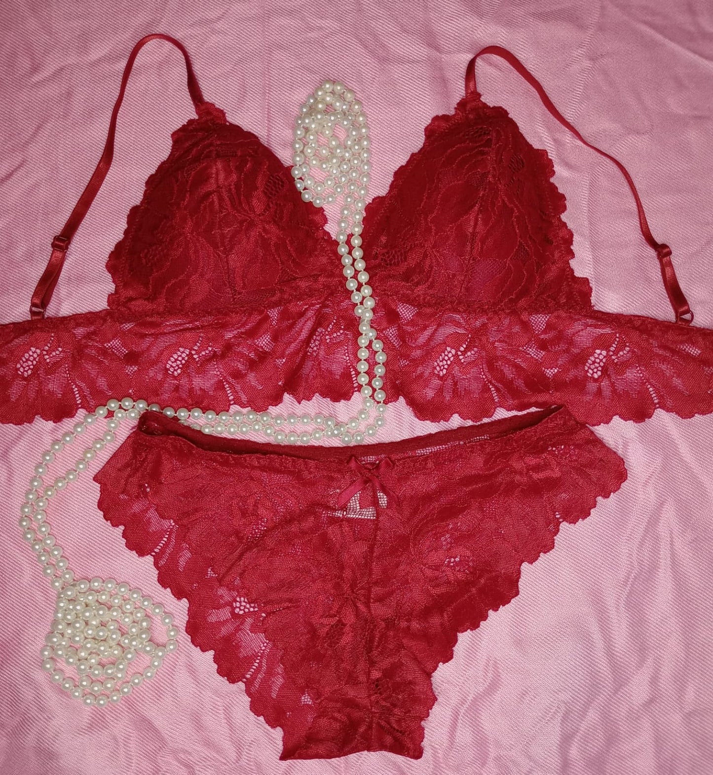 Wireless Lace Bra & Panty Set