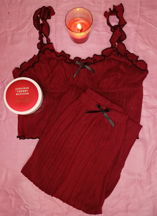 Ribbed Cami & Long Pants Set