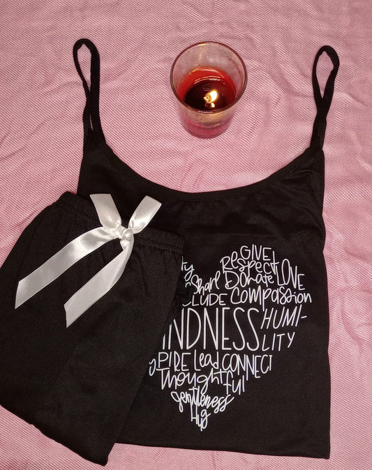 Spaghetti Strap Tee & Shorts Set