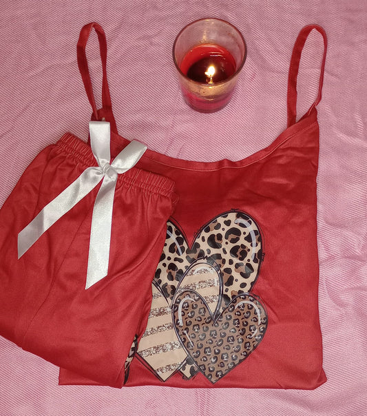 Spaghetti Strap Tee & Shorts Set