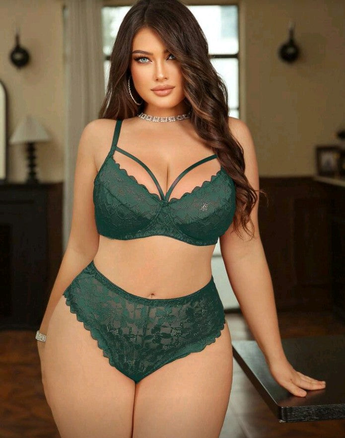 Lace Underwire Bra & Panty Set